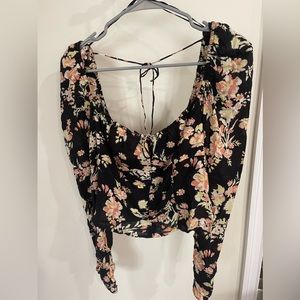 Free people flowered blouse